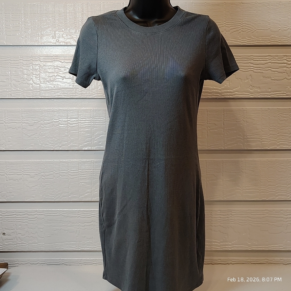 Melrose and Market Set of 3 Small Mini Dress Ribbed Bodycon Green Teal Black - Picture 3 of 7